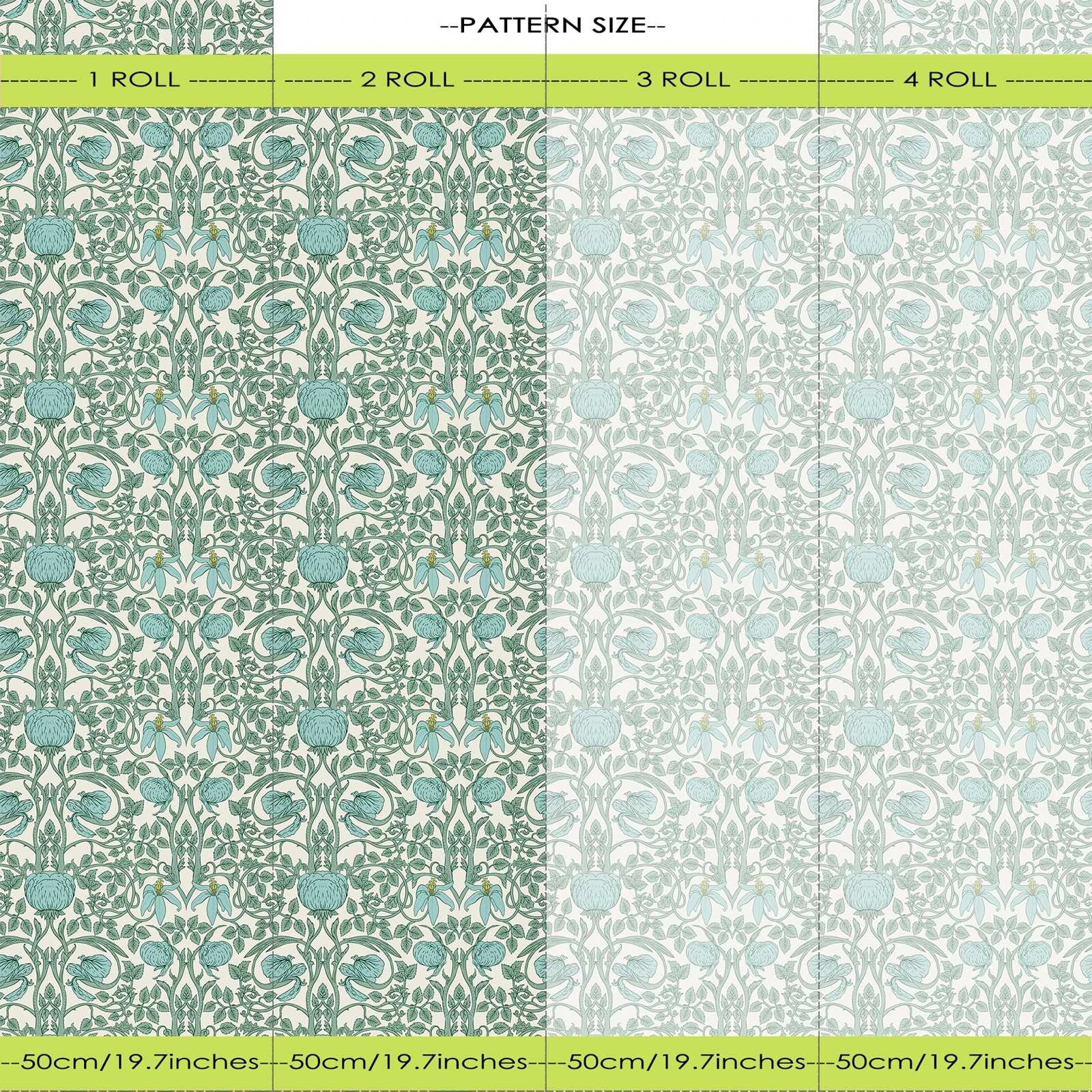 エレガントな花柄の壁の壁紙、スタイリッシュなボタニカル - ロール状の壁用壁紙、ヴィンテージの剥がして貼れる壁紙、PVCフリー