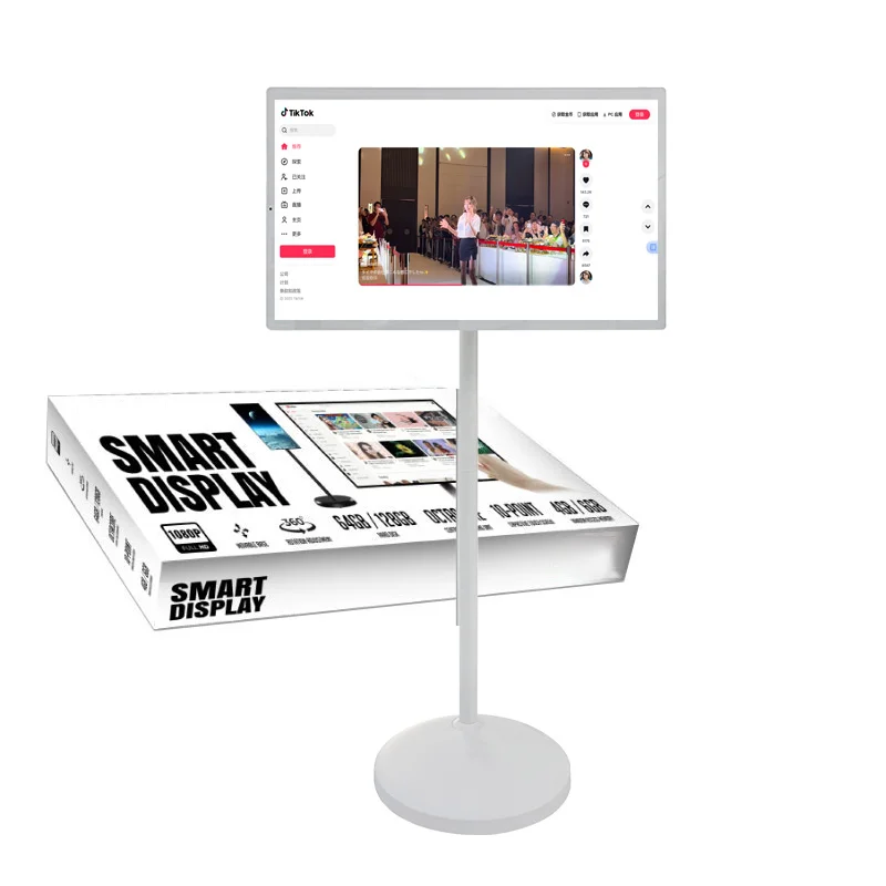 

Smart TV 27 Inch Android Monitor Touch Screen Mobile Display Smart Screen Television Office Use Gaming Streaming Live