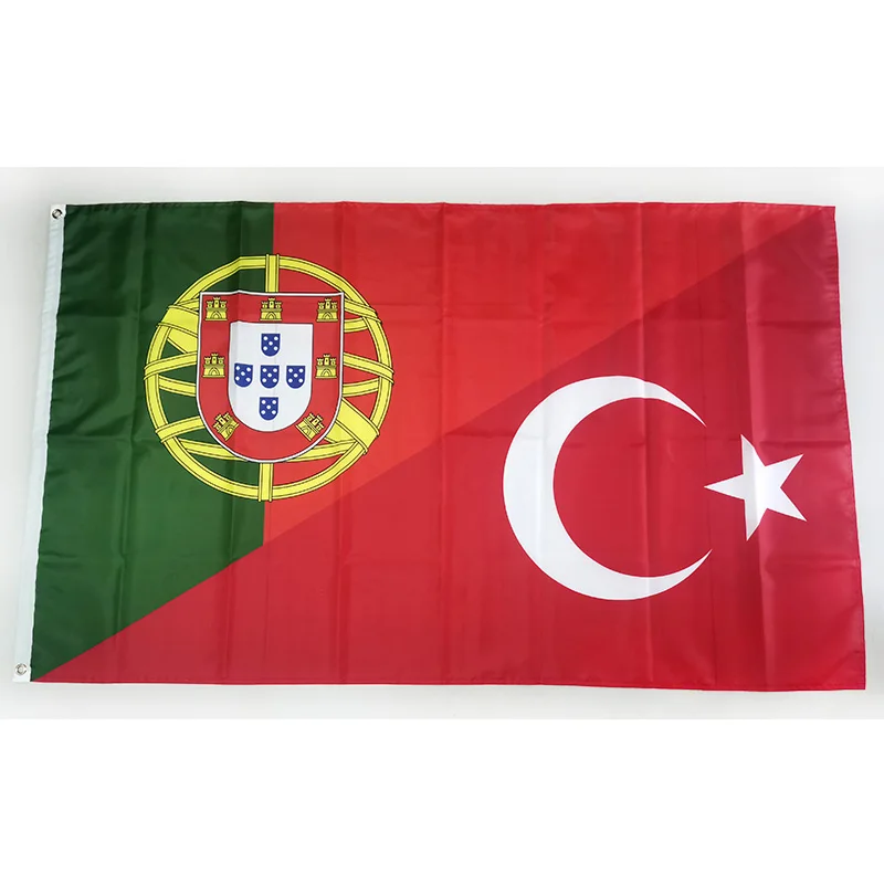 

Group F Portugal Turkey Flag Friendship 2ft*3ft (60*90cm) 3ft*5ft (90*150cm) Size Christmas Decorations Flag Banner