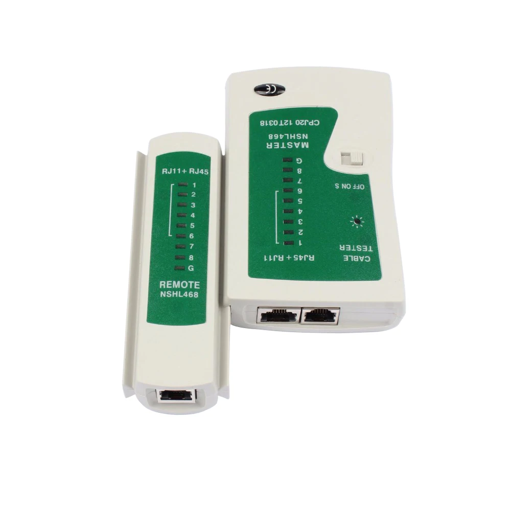 Testador de cabo ethernet de rede, kit rj45, ferramenta de crimpagem, perfuração para baixo rj11 cat5 cat6, detector de linha de fio 8p8c