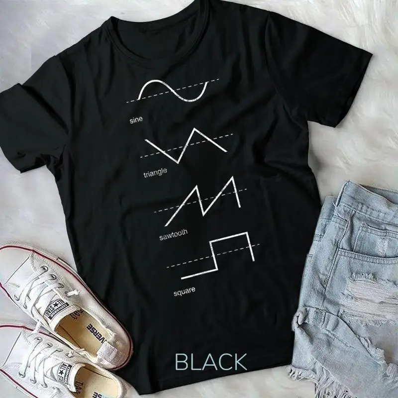 Synthesizer Audiowaves Analog Synth Sound Vintage T Shirt Unisex T shirt