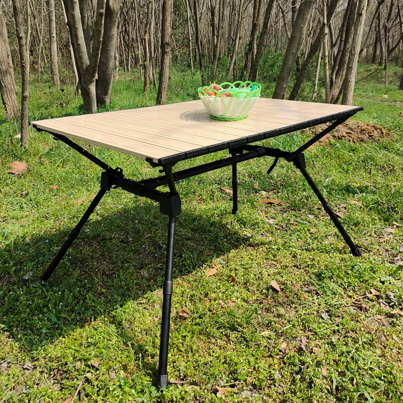 Ultralight Fishing Table Camping Table Foldable Outdoor Furniture Aluminum Alloy Portable Computer Table For Barbecue Picnic