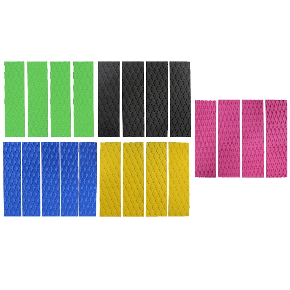 1 Set Surfboard Anti-slip Mat EVA Surfboard Skimboard Traction Pad Groove Tail Front Pads Waterproof Windsurfing Parts