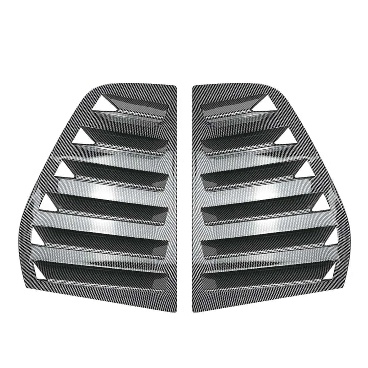 For Volkswagen Golf 5 MK5 Car Rear Louver Window Side Shutter Cover Trim Sticker Vent Scoo Carbon