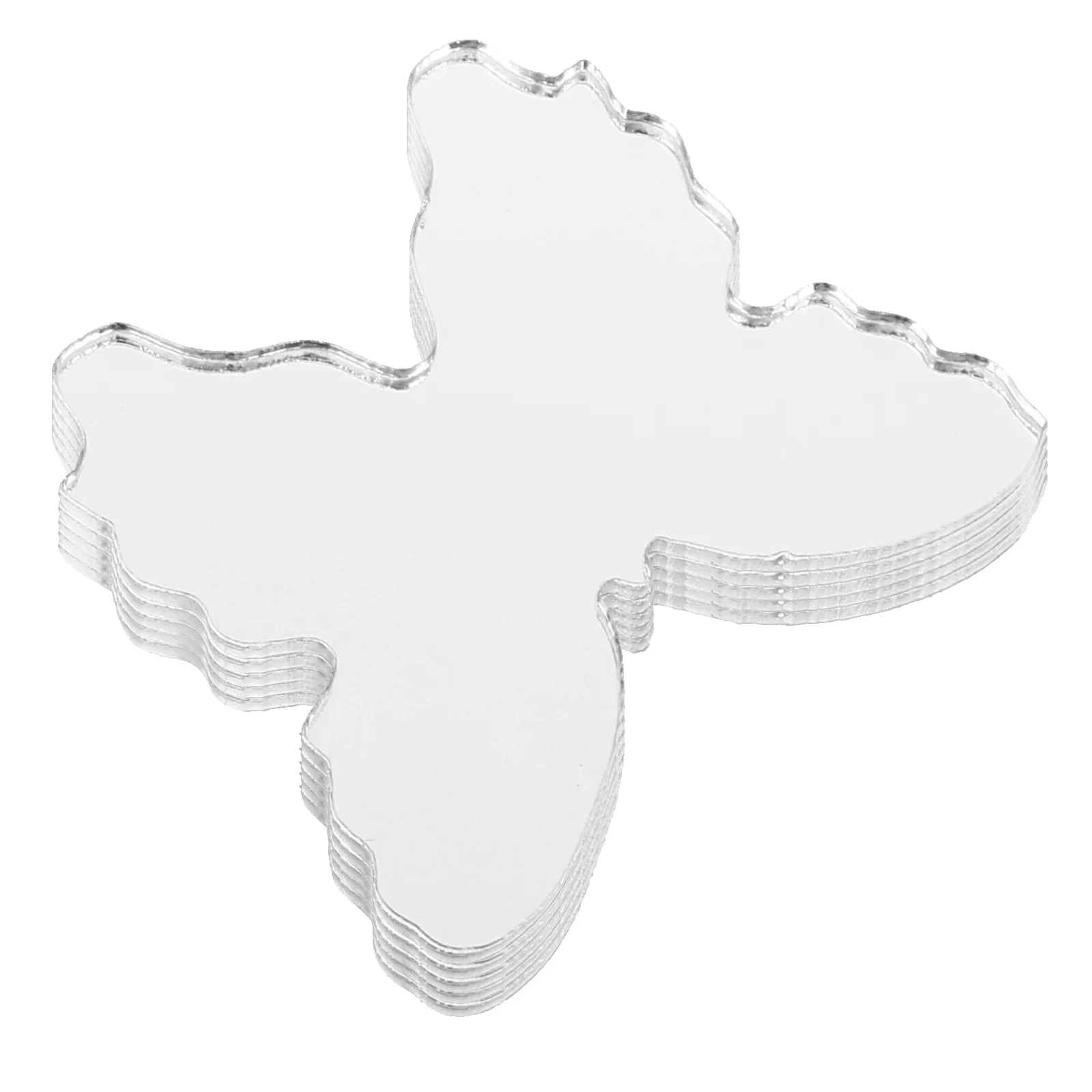 5개 미니 접착식 거울 스티커 휴대폰 뒷면 포켓 메이크업 액세서리용