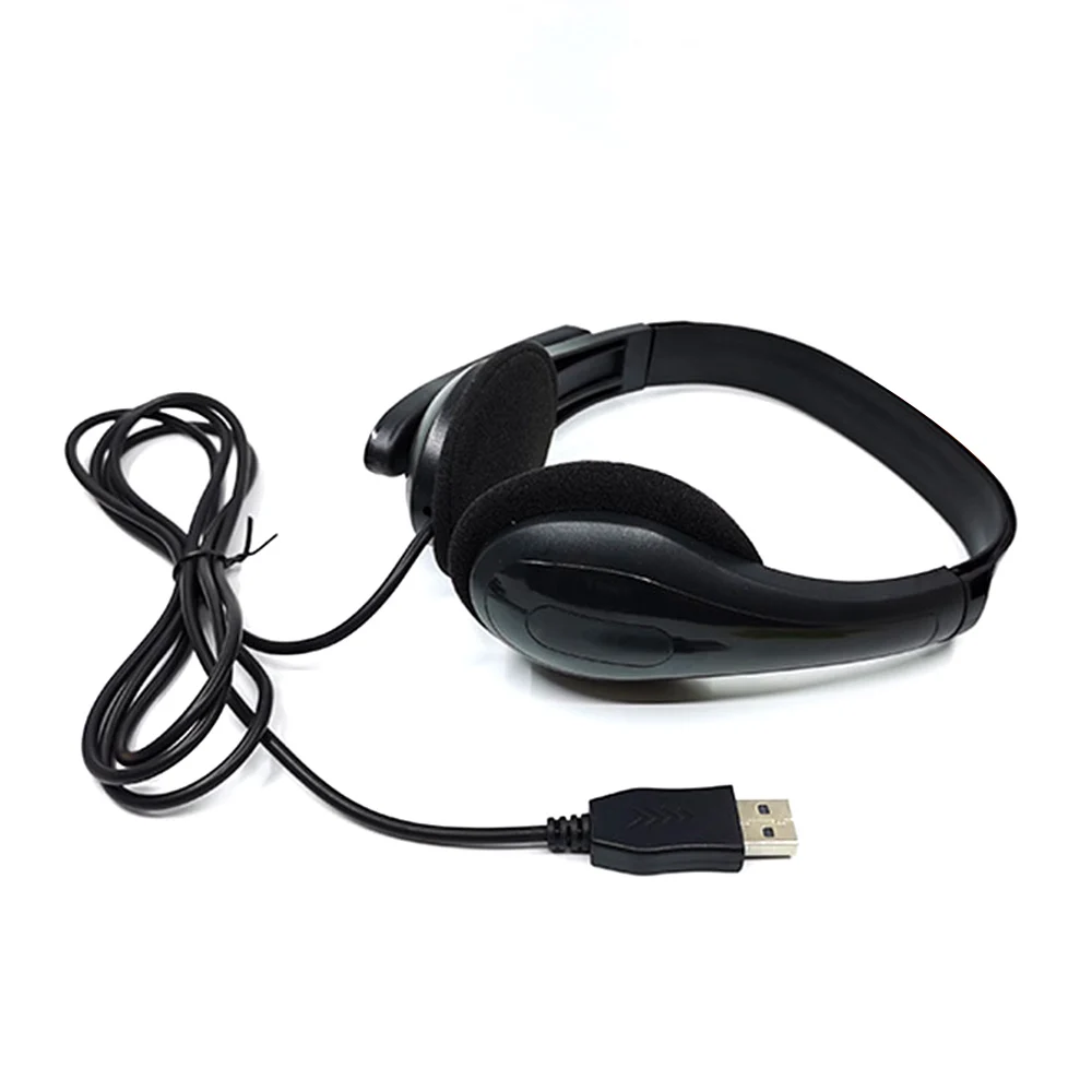 USB Wired Headphones Universal PC Gaming Headset With Microphone Noise Reduction Gamer Earphone Helmet For Laptop Computer