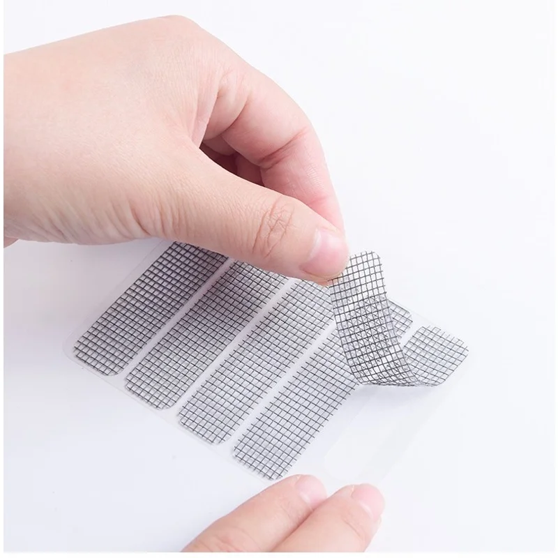 5PCS/Sheet Self-adhesive Screen Window Drainage Hole Anti-mosquito Sticker Anti-insect Window Mosquito Screen Net Repair Tape