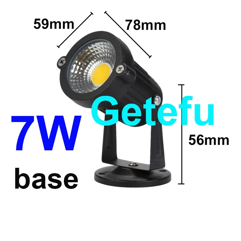 LED Cob Outdoor Garten Licht LED Rasen Lampe Spike 18W 15W 10W 7W wasserdichte Glühbirne AC220V 110V 12V Landschaft IP65 Weg Scheinwerfer – Detail 12