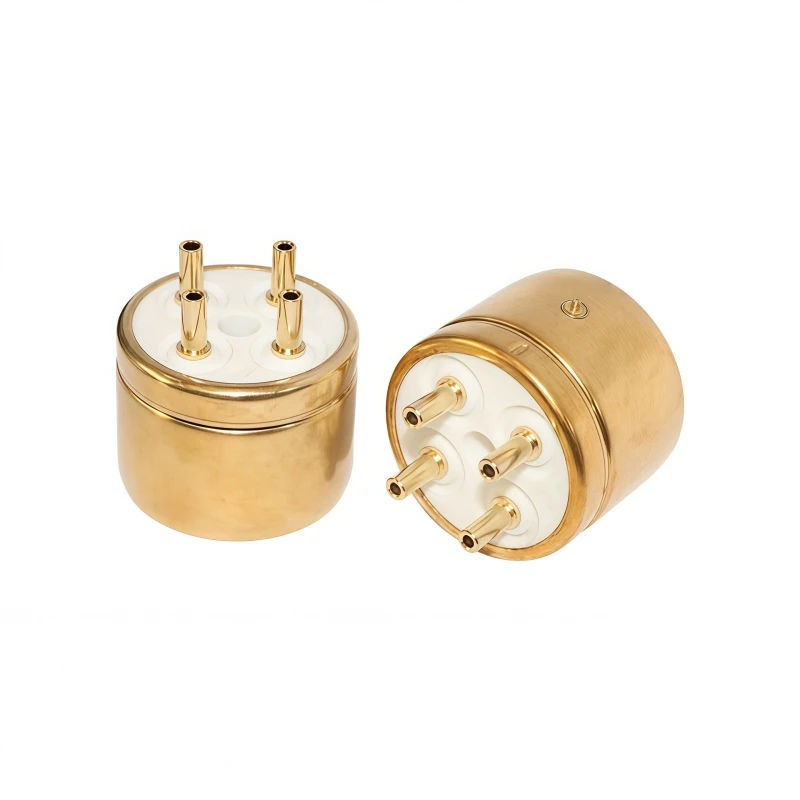 Neue 4-polige elektronische Röhrensockel 845R-G 4-polige Phosphorkupfer-vergoldete Röhrensockel, geeignet für 845 und andere elektronische Röhren – Detail 3