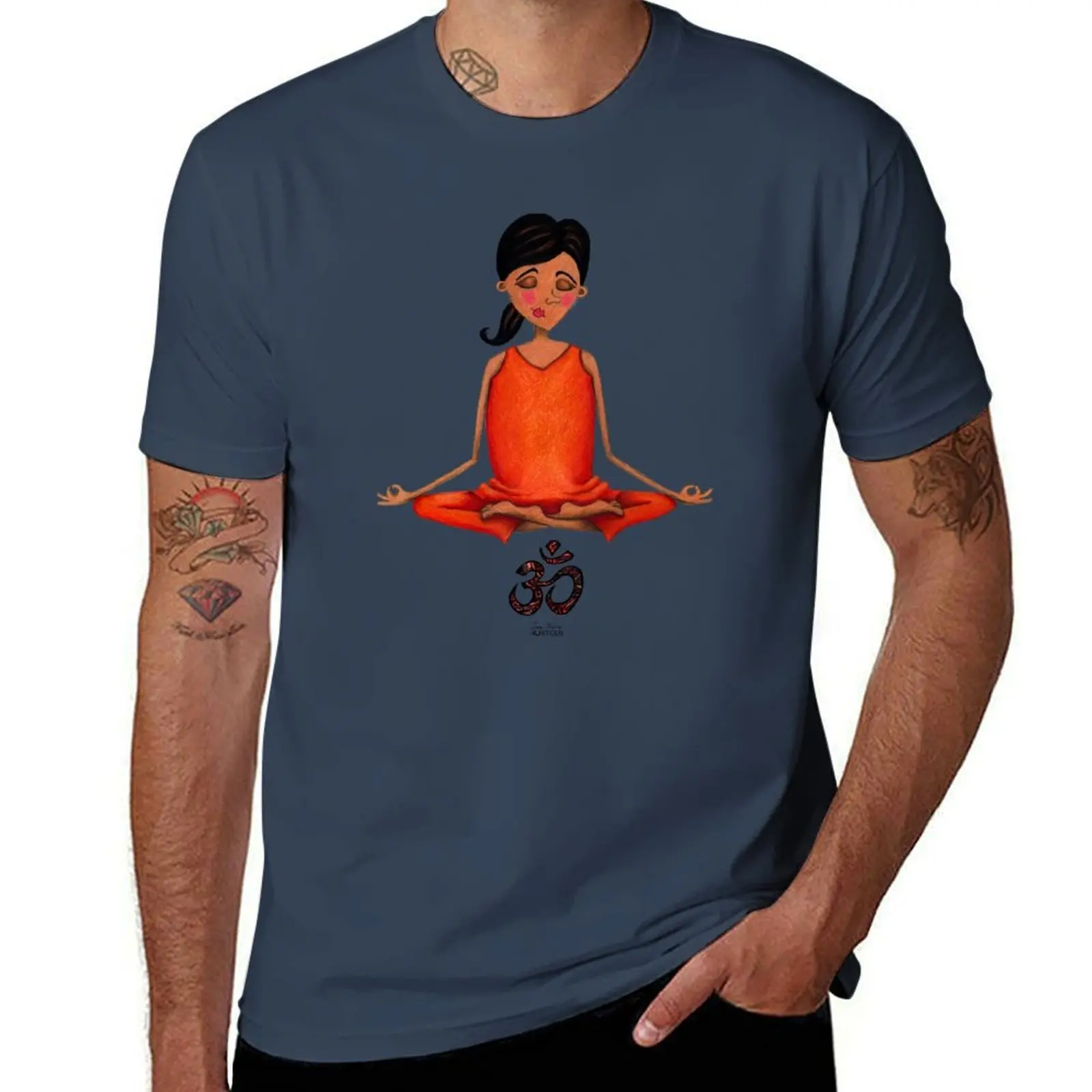 Om T-Shirt Lightweight Print T-Shirt