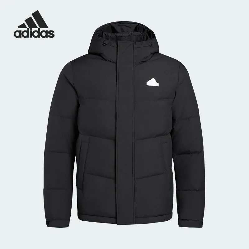 Adidas Winter Men's and Women's Simple Classic Hooded Warm Sports Down Jacket KF6754