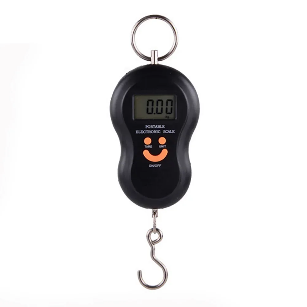 Electronic Portable Gourd Scale with Backlight for Purchasing Vegetables Electronic Scale Hook Portable Weighing 50KG