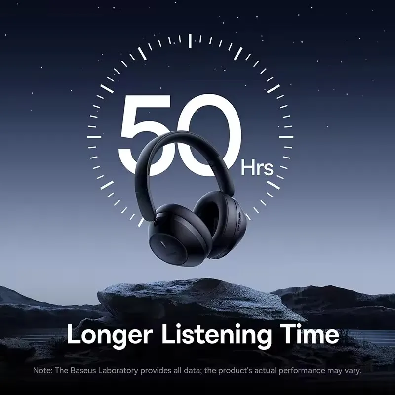 سماعة رأس لاسلكية باس 30 ماكس مزودة بتقنية البلوتوث 5.3 فوق سماعات الرأس معززة للجهير 40 ملم بقطر كمون منخفض للغاية 50 ساعة
