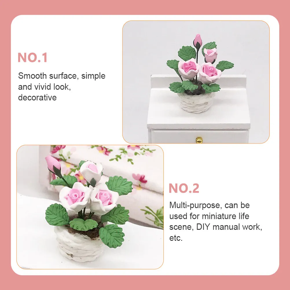 

Миниатюрный цветочный горшок, тонкая работа, декоративное украшение, мини-домик, имитация бонсай, цветочный горшок для самостоятельного изготовления, декор для дома, реквизит для фотосессий