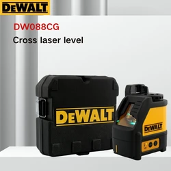 DEWALT DW088CG Green Beam Laser Level 2-Line Cross Line  Horizontal  High Precision Horizontal Vertical Laser Level Outdoor