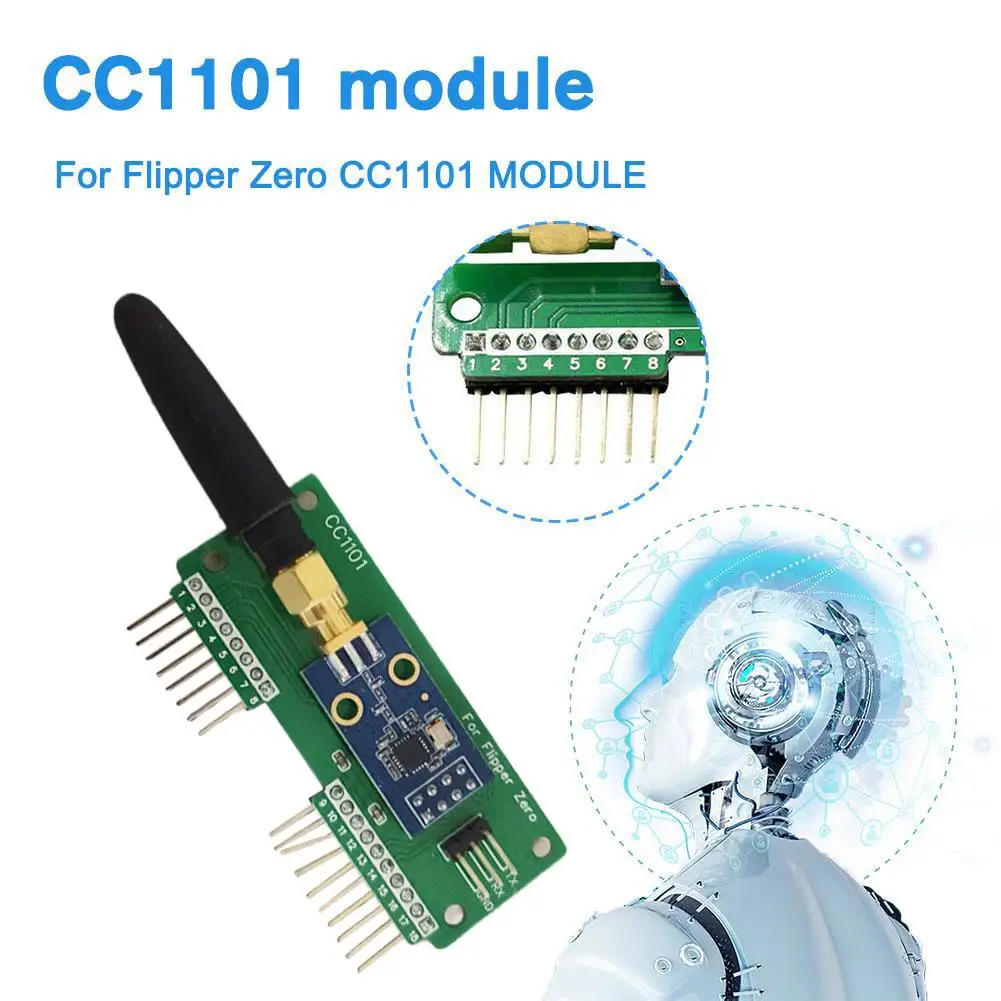 Новинка для Flipper Zero WiFi CC1101 SubGhz 433 МГц макетная плата GPIO модуль мыши Фото №4