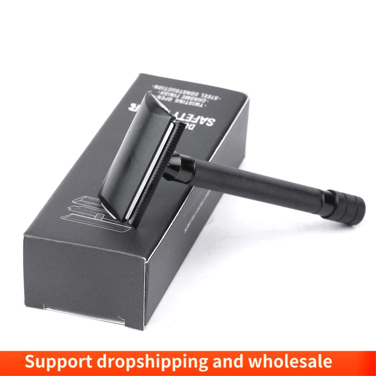 AA86 Double Edge Safety Razor Long Handle Classic Safety Razor Manual Shaver Holder