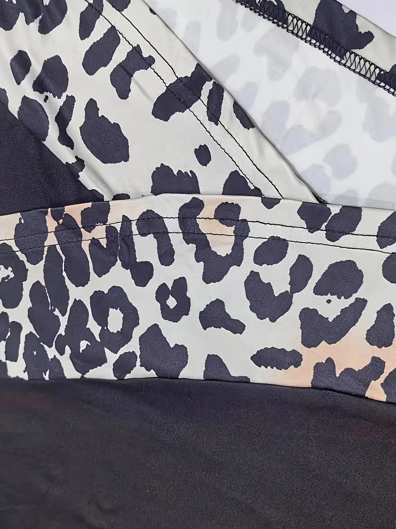 เสื้อยืดแขนยาวแฟชั่นผู้หญิงไซส์ใหญ่ 1XL-5XL แบบเปิดไหล่ แต่งสีตัดกัน เสื้อผู้หญิงลำลองแขนยาว เสื้อเชิ้ตตัวบน