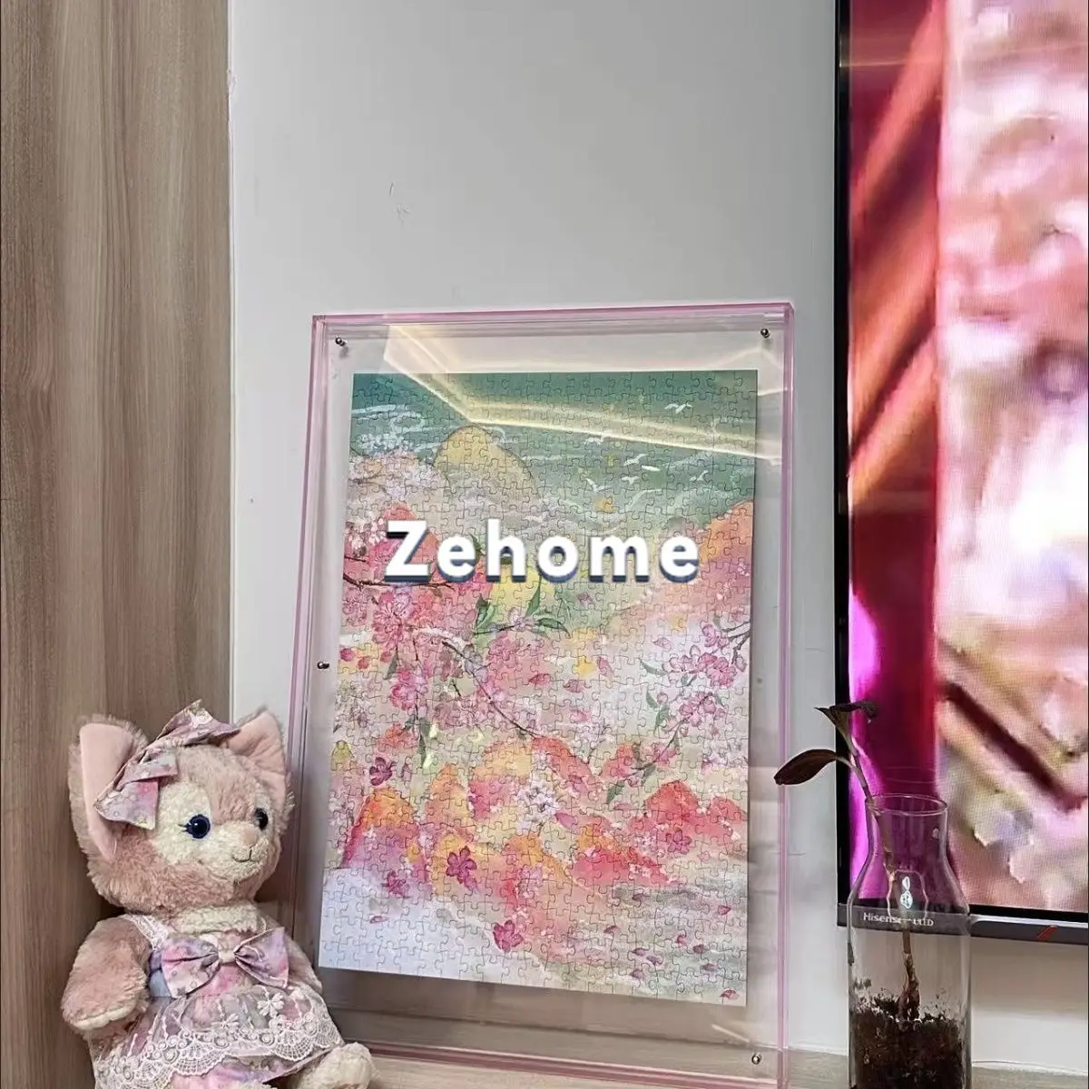 Customized acrylic photo frame color transparent graduation picture frame puzzle puzzle bean shop silk scarf mounted oil