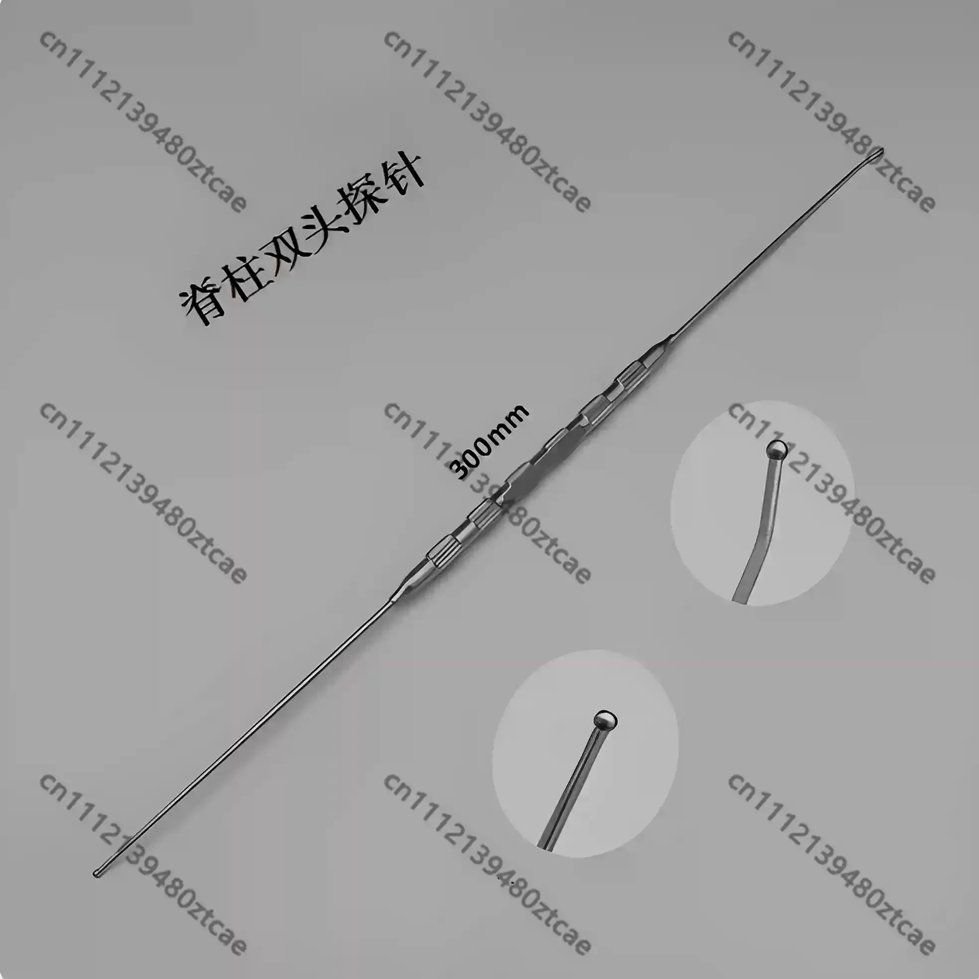 Orthopedic Surgical Instrument Stainless Steel Double Head Spinal Probe Spine Tissue Detection Positioning Tool