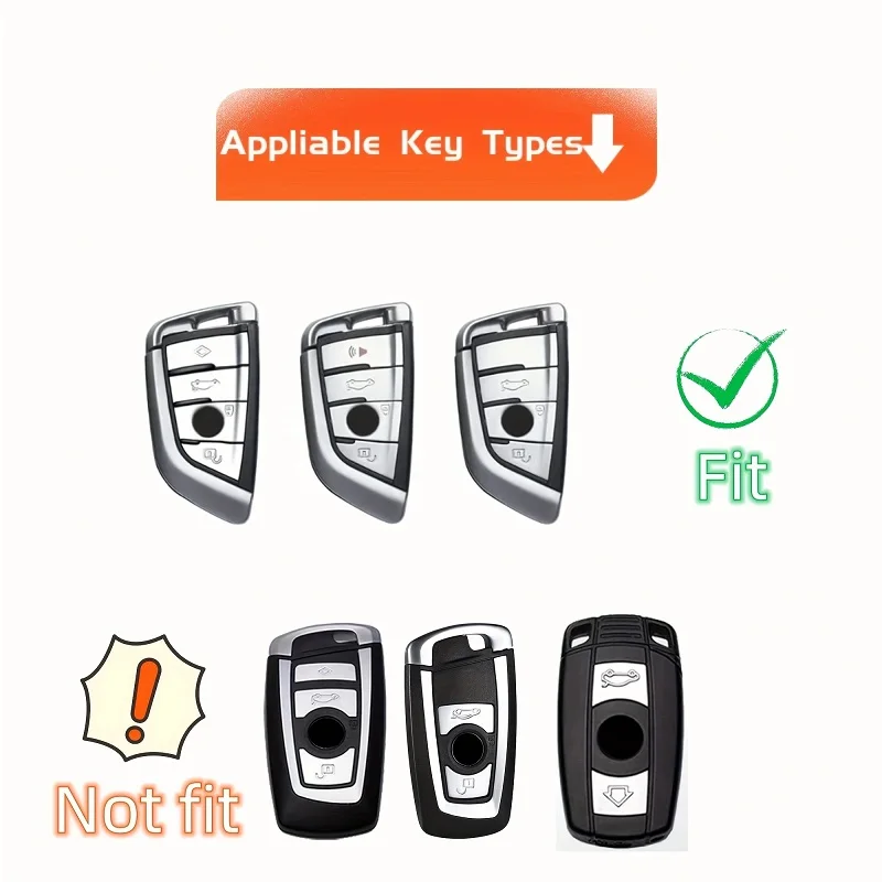 Custodia per portachiavi per auto con portachiavi per BMW X1 X2 X3 X4 X5 F15 X6 F16 G20 G30 1 2 3 5 7 Series Smart Remote Key Holder