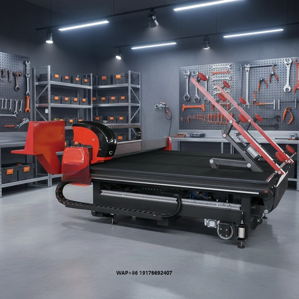 Máquina de Corte de Vidrio Industrial CNC Inteligente con Escaneo, Corte Recto e Irregular, Carga Automática Integrada y Presión Controlada