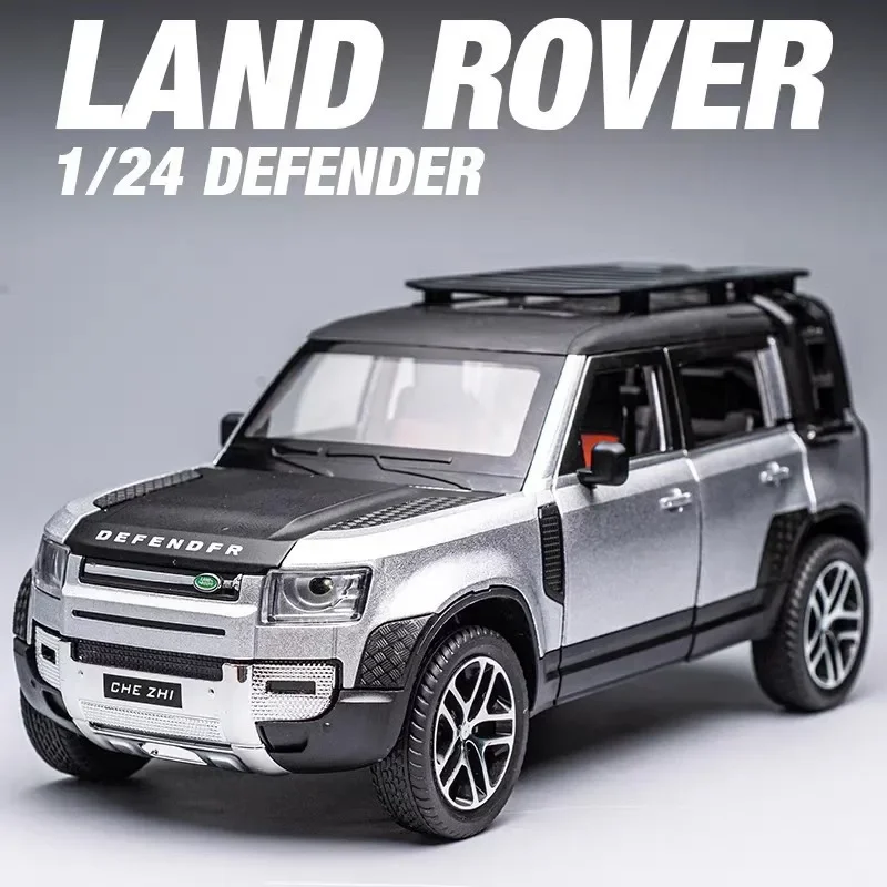 1:24 Land Rover Defender Large Off Road SUV Vehicle Living Room Home Collection Hobby Decoration Interior Furnishings Gift Box