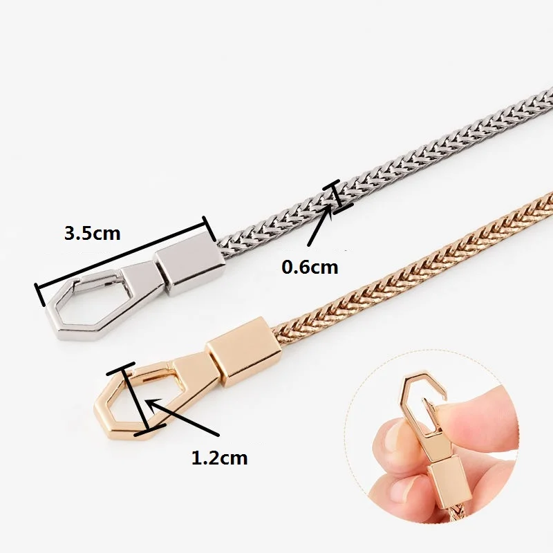 Gratis Verzending 6Mm Metalen Ketting Goud Zilver Gun Black 3 Kleuren Vervangen Bag Chains