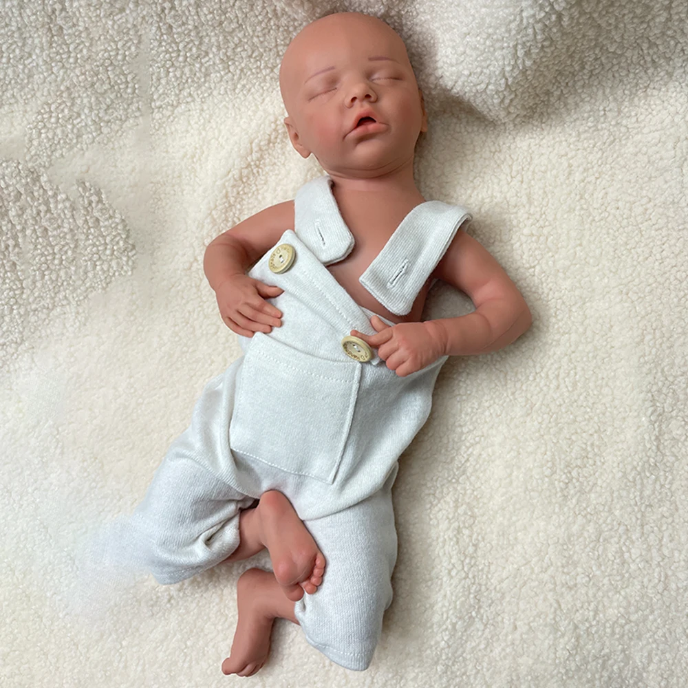 دمى تولد من جديد مصنوعة يدويًا من السيليكون لعام 100% للتأمل وإعادة التأهيل مقتنيات ناعمة لحديثي الولادة دمية أطفال مقاومة للماء #5