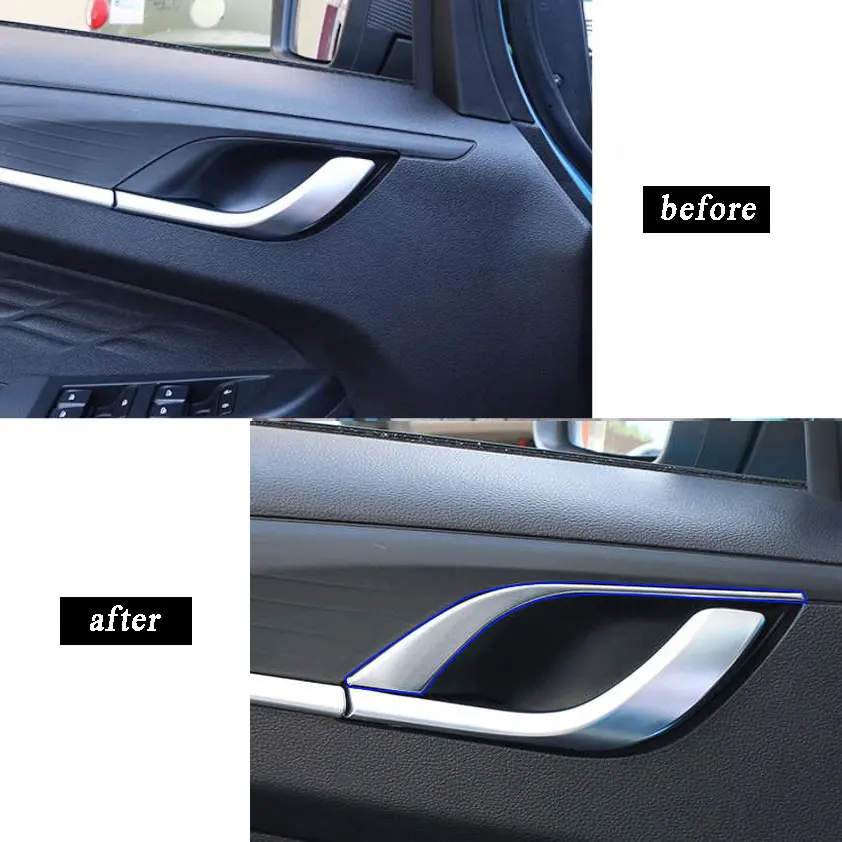 Car Interior Door Handle Trims Kit for Geely Yuanjing GX3 PRO V3 2021 2022 2023 2024 2025 Accessories Auto Decoration