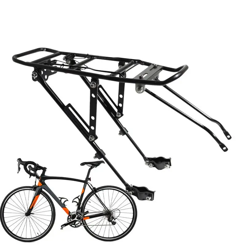 Cycling Rear Rack Biking Luggage Touring Carrier Rack Aluminum Alloy Biking Rack Quick Release Riding Carrier Cycling