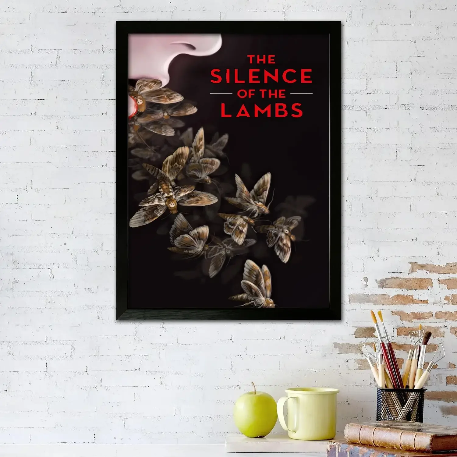 silence of the lambs Poster Prints Wall Art Canvas Painting Poster For Modern Family Living Room Home Decor