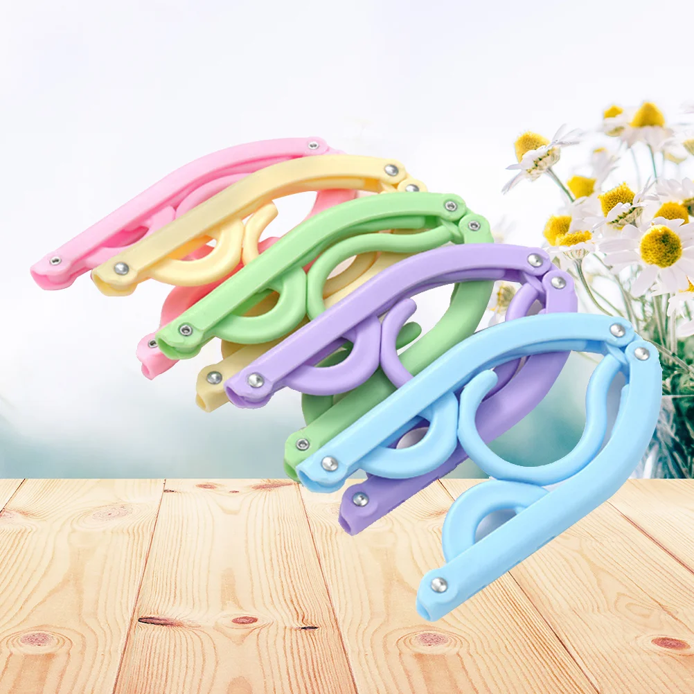 10 STKS Draagbare Opvouwbare Kleerhangers Reisaccessoires Opvouwbare Droogrek voor Reizen Zakenreis Broek