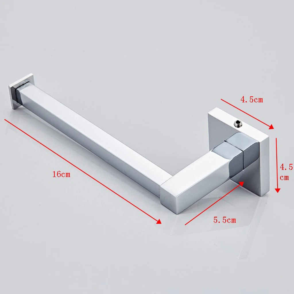 

Polished Chrome Roll Paper Holder Wall Mounted Toilet Paper Rack Durable Stainless Steel for Bathroom Bar Accessories