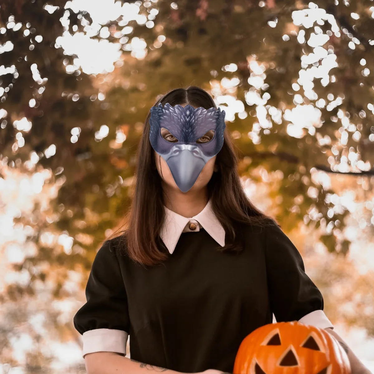 Half Face Crow Mask Kids Animal EVA Masquerade Halloween Carnival Masks Eyewear Child Party Accessories Novelty Costumes Stage