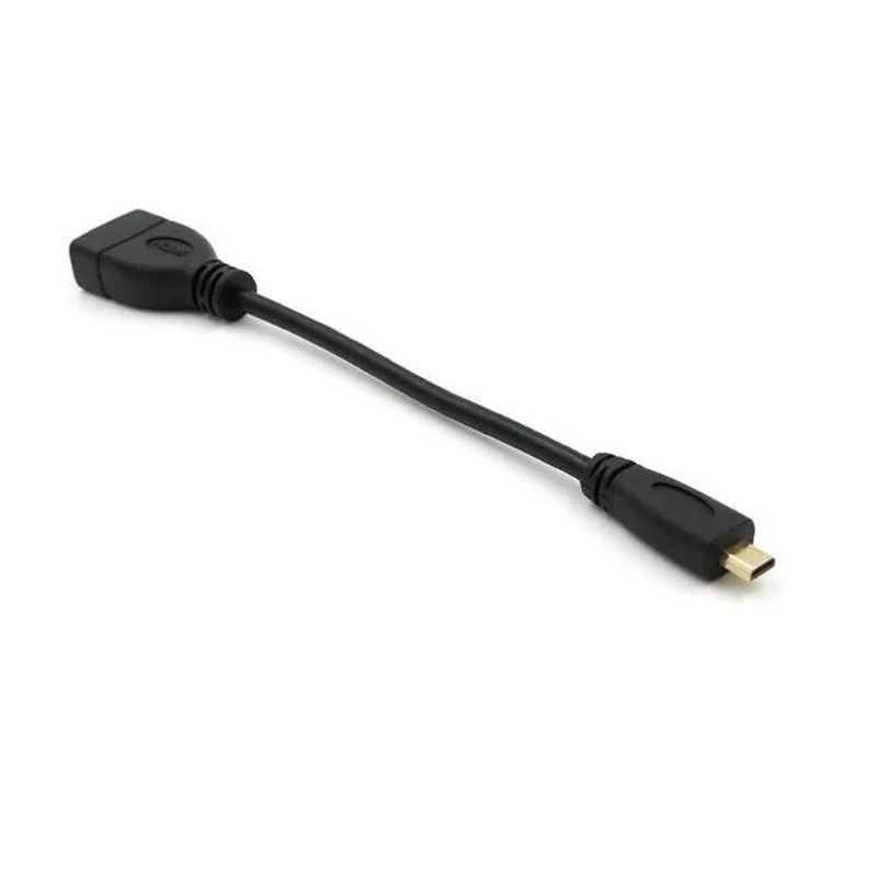 Up Down Right Left Angled Micro HDMI-compatible To HDMI-compatible Male To Female Adapter Connector 10cm for HDTV Type D