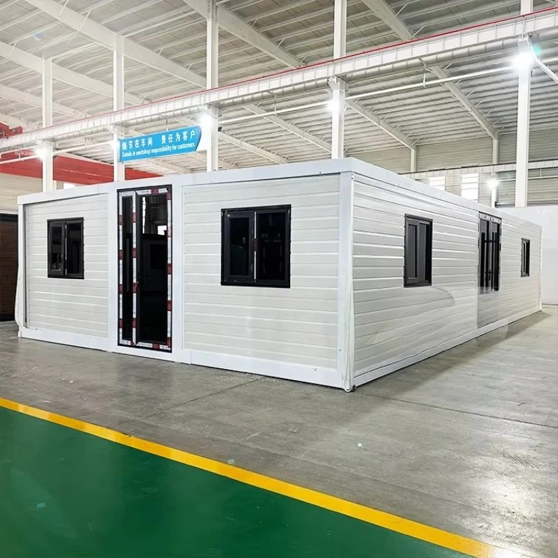 Casa وحدات فاخرة محمولة جاهزة للطي حاوية منزل 20ft 40ft قابلة للتوسيع 2-3 غرف نوم فيلا فندق متجر شقة