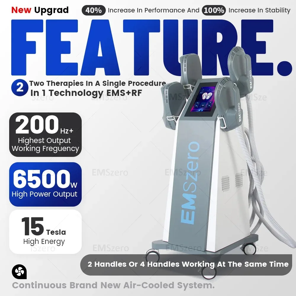 プロ仕様 EMS ゼロネオ ボディスカルプティング 6500W HIEMT EMS RF ボディスリミング 筋肉刺激 シェイプマシン サロン用