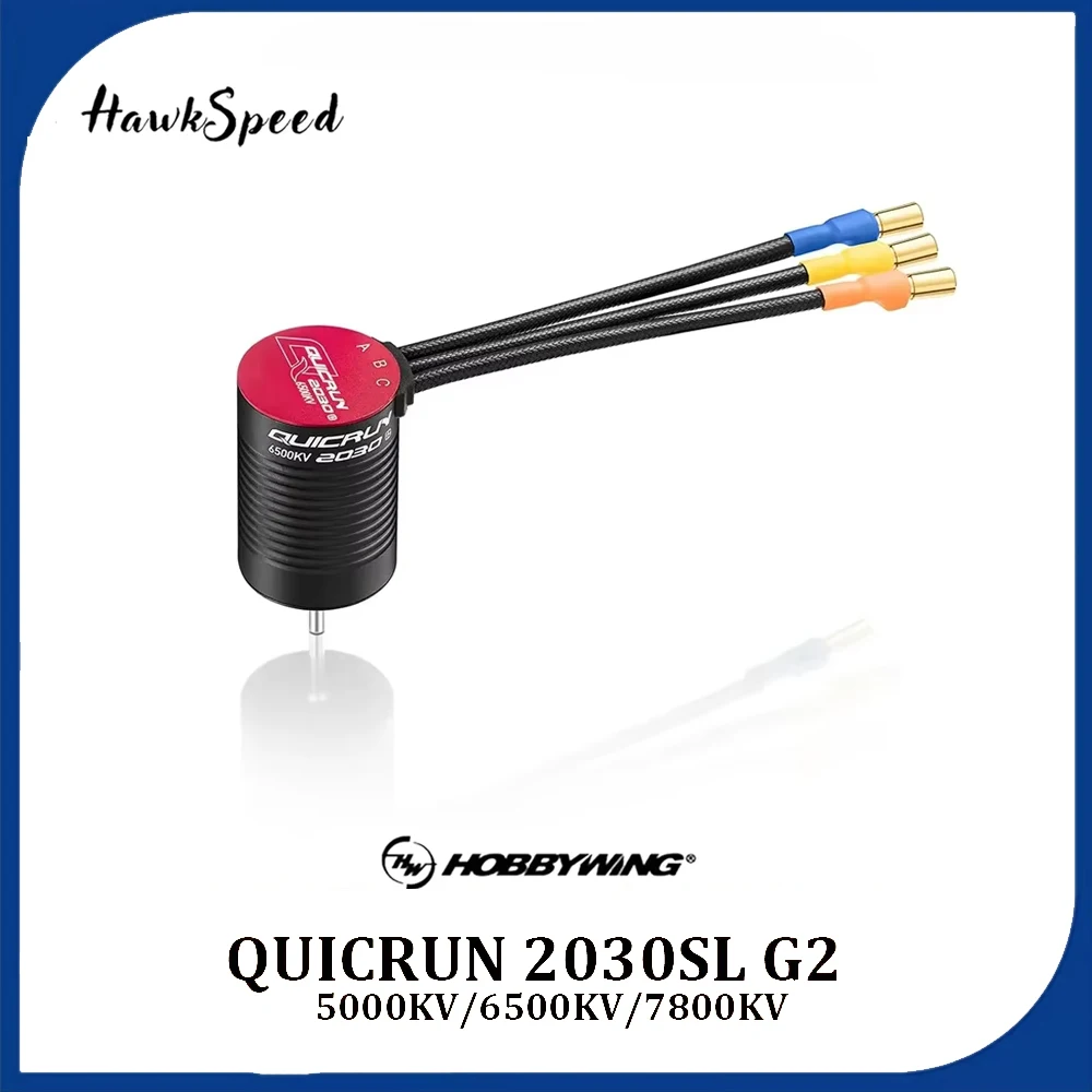 HawkSpeed QuicRun 2030SL 2030 G2 5000KV/ 6500KV/ 7800KV 2-3S Motor sem escova sem sensor para caminhões off-road 1/18th