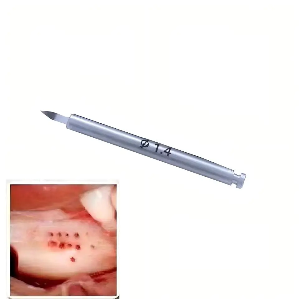 Stainless Steel Dental Cortical Perforator Drills Φ1.2mm Φ1.4mm with 4mm Tip for Bone Grafting Acceleration