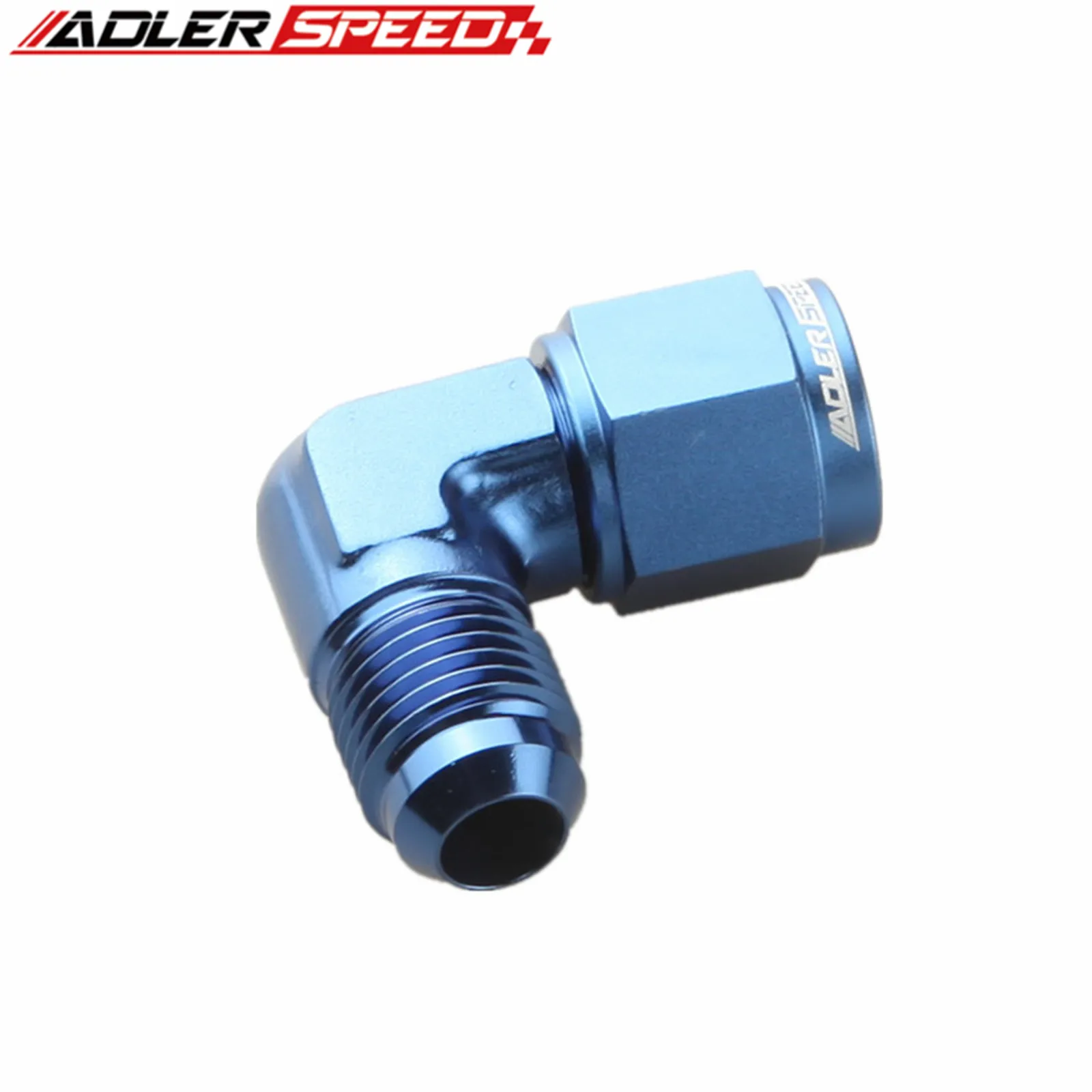 ADLERSPEED 90 Degree AN Male To AN Female Swivel Adapter Oil Fuel AN Fitting Aluminum Forged Fitting AN3/AN4/AN6/AN8/AN10/AN12
