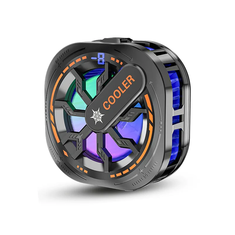 

Portable Mini Anti-Magnetic with Ring Light Magnetic Gaming Semiconductor Icing Cooling Phone Mobile Phone Radiator