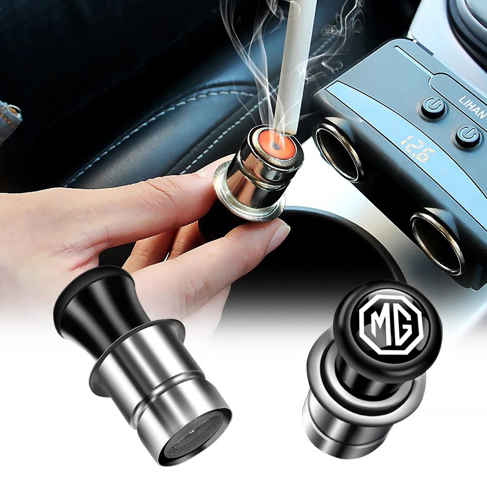 Car Portable Cigarette Lighter Auto Emblem CigarLighter Interior  Accessories For Morris Garages MG ZS 5 7 6 Cyberster MG4 EV ES5