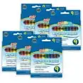 

Colorful Dry-Erase Crayons, 9 Per Pack, 6 Packs