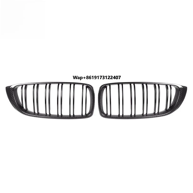 

Для BMW M3 M4 F80 F82 F83: Модифицированная решетка радиатора с двойными линиями, карбоновая решетка, декор для экстерьера автомобиля