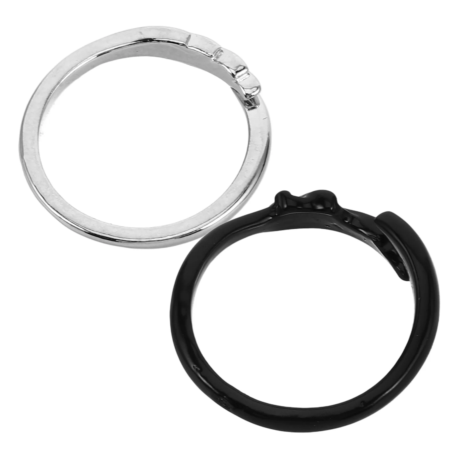 

2 Pcs Couple Ring Jewelries Lovers Finger Rings Chic The Personalized Jewelry Vintage Adjustable Decor Dolphin Casual