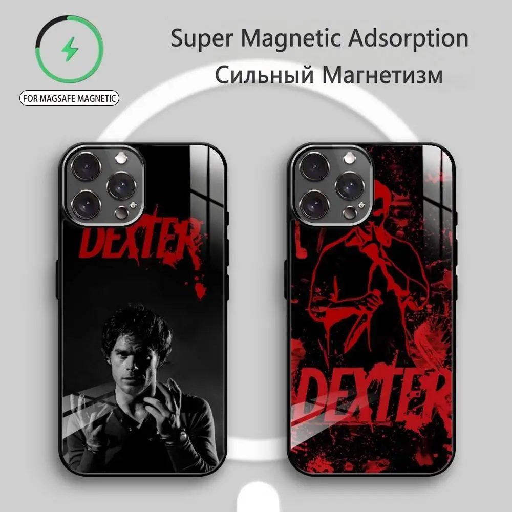 

D-Dexter Morgan Phone Case For iPhone17,16,15,14,13,12,11 Plus,Pro Max Magnetic For Magsafe Wireless Charging