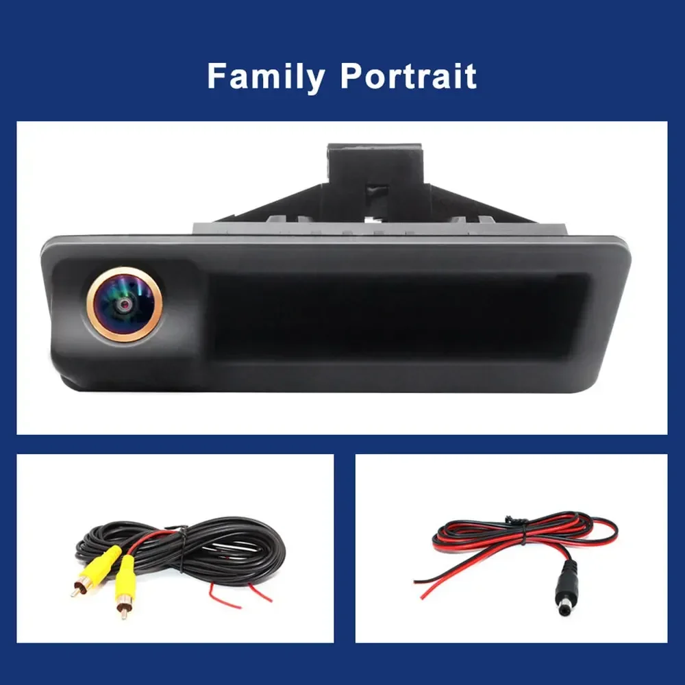 Rear View Camera For BMW X1 X3 E39 E53 E82 E88 E84 E90 E91 E92 E93 E60 E61 E70 E71 E72 Backup Reverse AHD 2K Fisheye Lens Camera