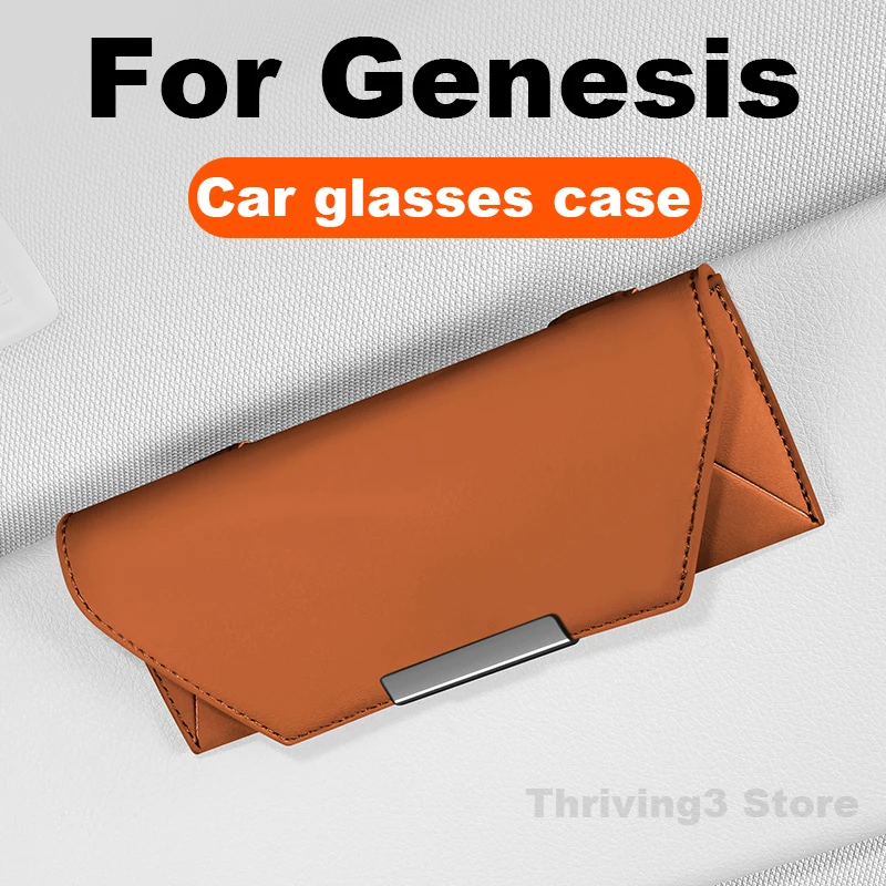 

Car Glasses Case For Genesis GV80 Coupe G90 GV70 GV60 G80 G70 G80 GV80 2022 2023 2024 2025 Sun Glasses Storage Box Accessories