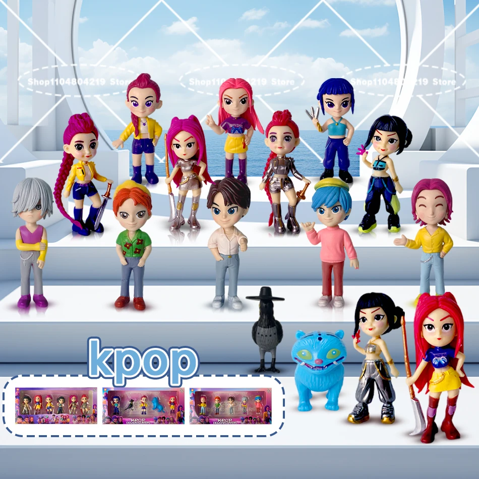 

Аниме nuevo KPop Devil Hunter muñeca vinilo juguete Rumi Mira Zoi personaje máscara de vinilo caja ciega ornamento juguete